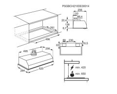 ELECTOLUX LFG235S ANKASTRE BOX ASPİRATÖR