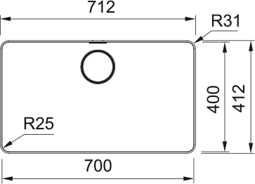 Franke Mythos MYX 210-70 Evye