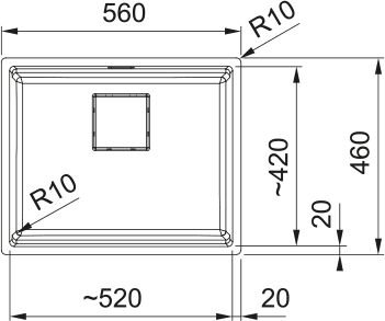Franke Kubus 2 KNG 110-52 Evye