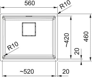 Franke Kubus 2 KNG 110-52 Evye