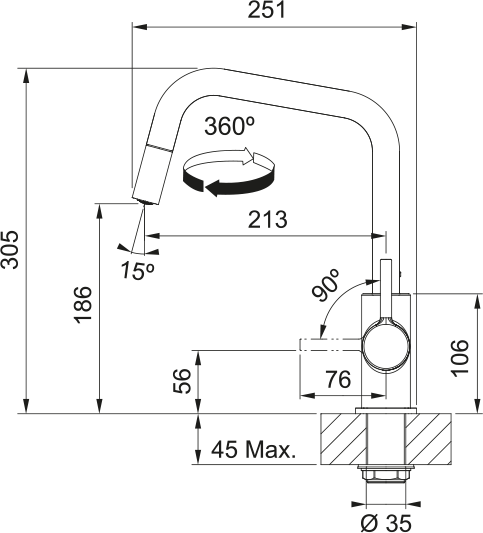 Franke Lina Spiralli Armatür