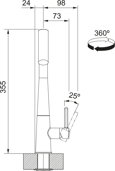Franke Icon Duşlamalı Armatür
