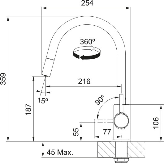 Franke Lina Spiralli Armatür