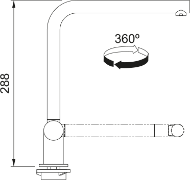 Franke Neptune Style Dönebilen Armatür