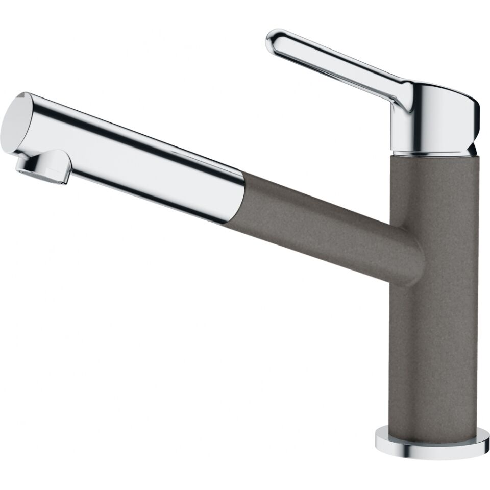 Franke Orbit Spiralli Stone Grey-Krom Armatür