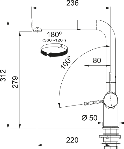 Franke Active Spiralli Bianco Armatür