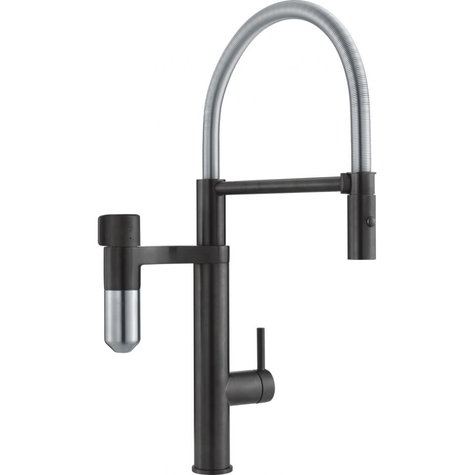 Franke TAP Vital Caps Twin Filt 2in1 Semi Pro H Krom/Matt Black Armatür