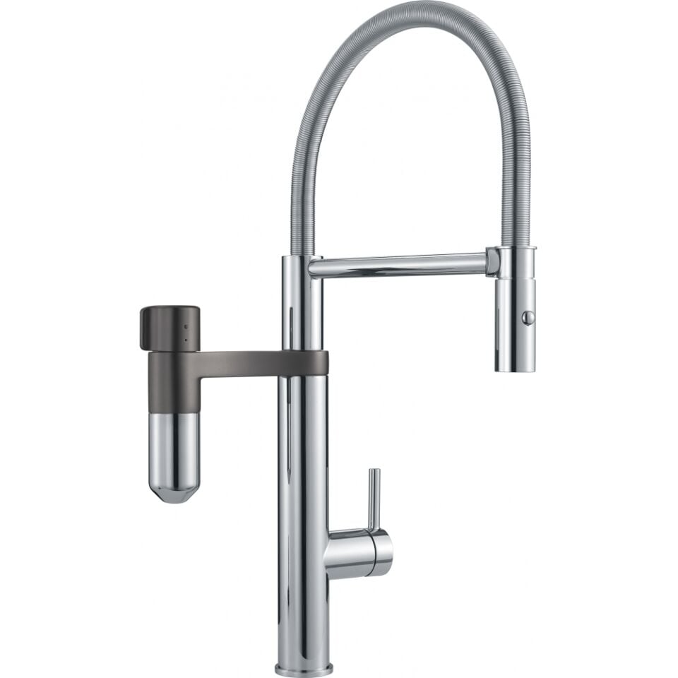 Franke TAP Vital Caps Twin Filt 2in1 Semi Pro H Krom/Gun Metal Armatür