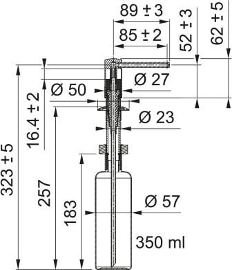 Franke Krom Sıvı Sabunluk