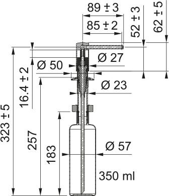 Franke Bianco Sıvı Sabunluk
