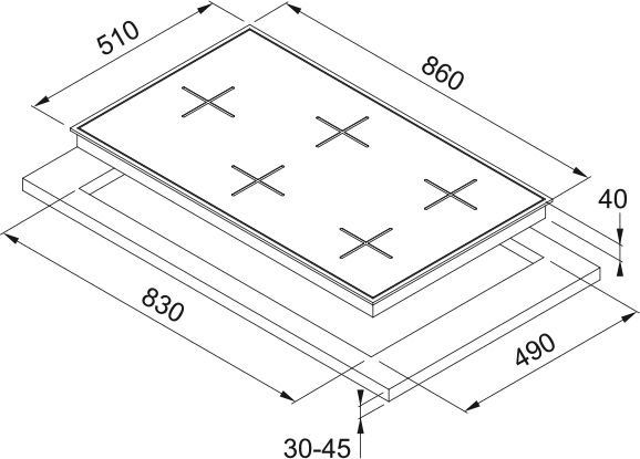 Franke FHNL 905 4G TC XS C İnox Ocak
