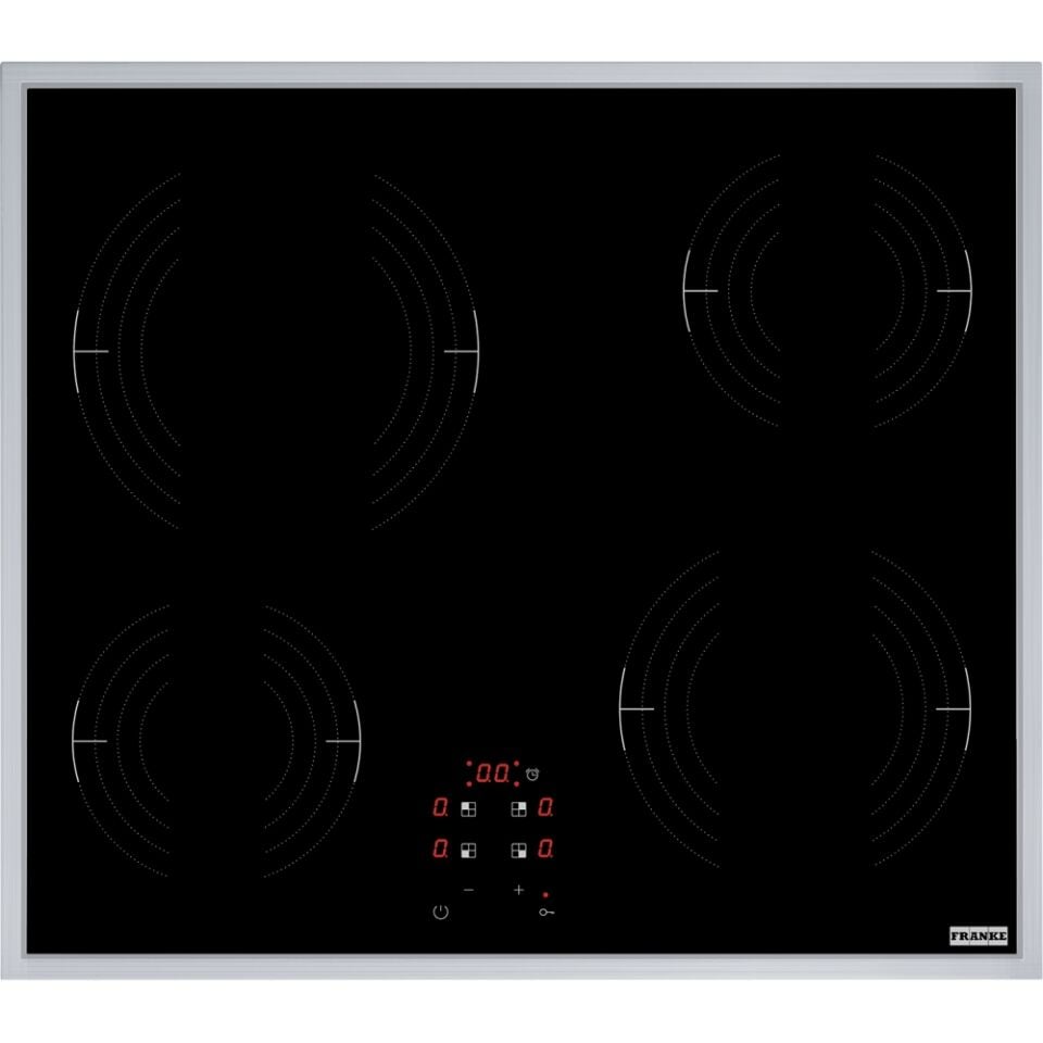 Franke FRSM 604 C T  XS Siyah/İnox Seramik Ocak