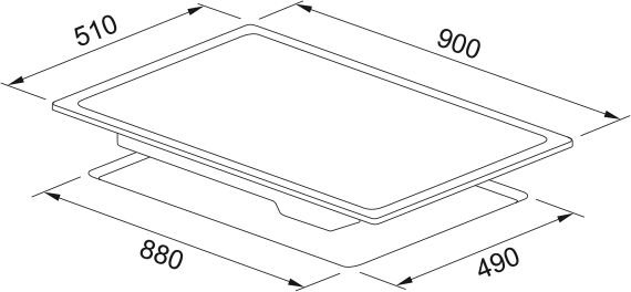 Franke FRSM 905 C TOD BK Siyah Seramik Ocak