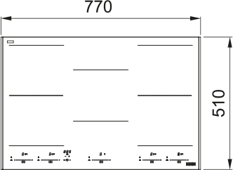 Franke FMY 805 I F KL CP Siyah İndüksiyonlu Ocak